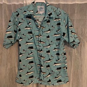 Guy Harvey Marlin/Sailfish Button Down Shirt